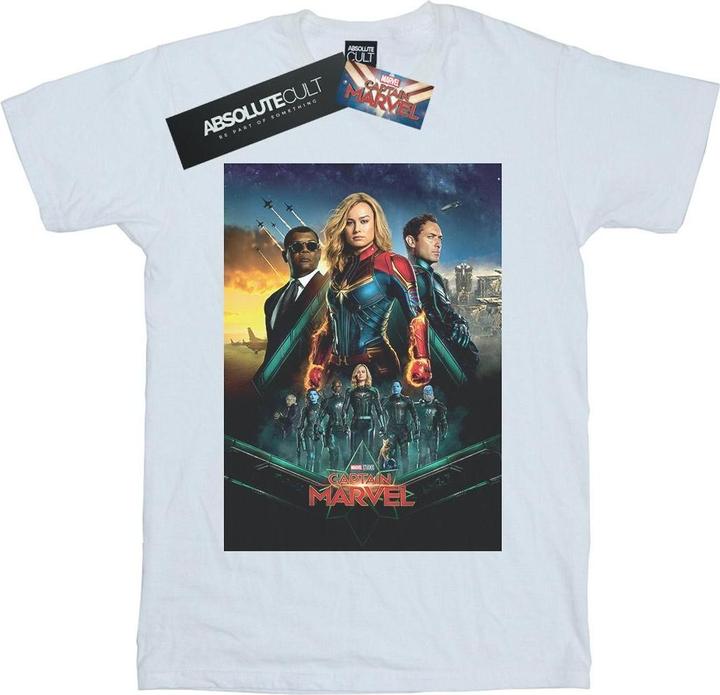 Actual product image Mens Captain Movie Starforce Poster T-Shirt (M)