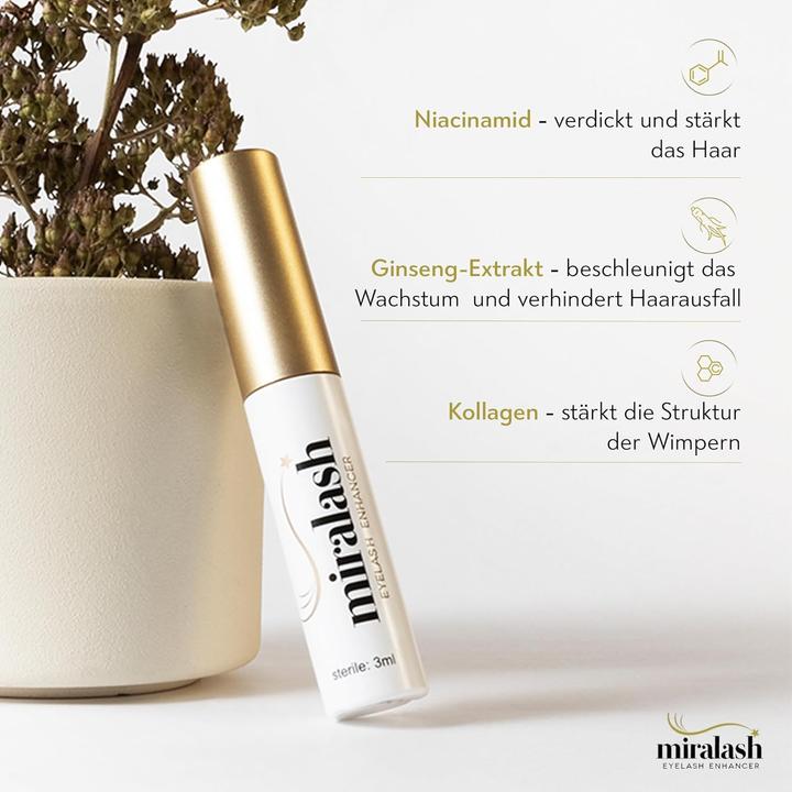Actual product image Miralash 3er-Pack Wimpernserum (3 ml)