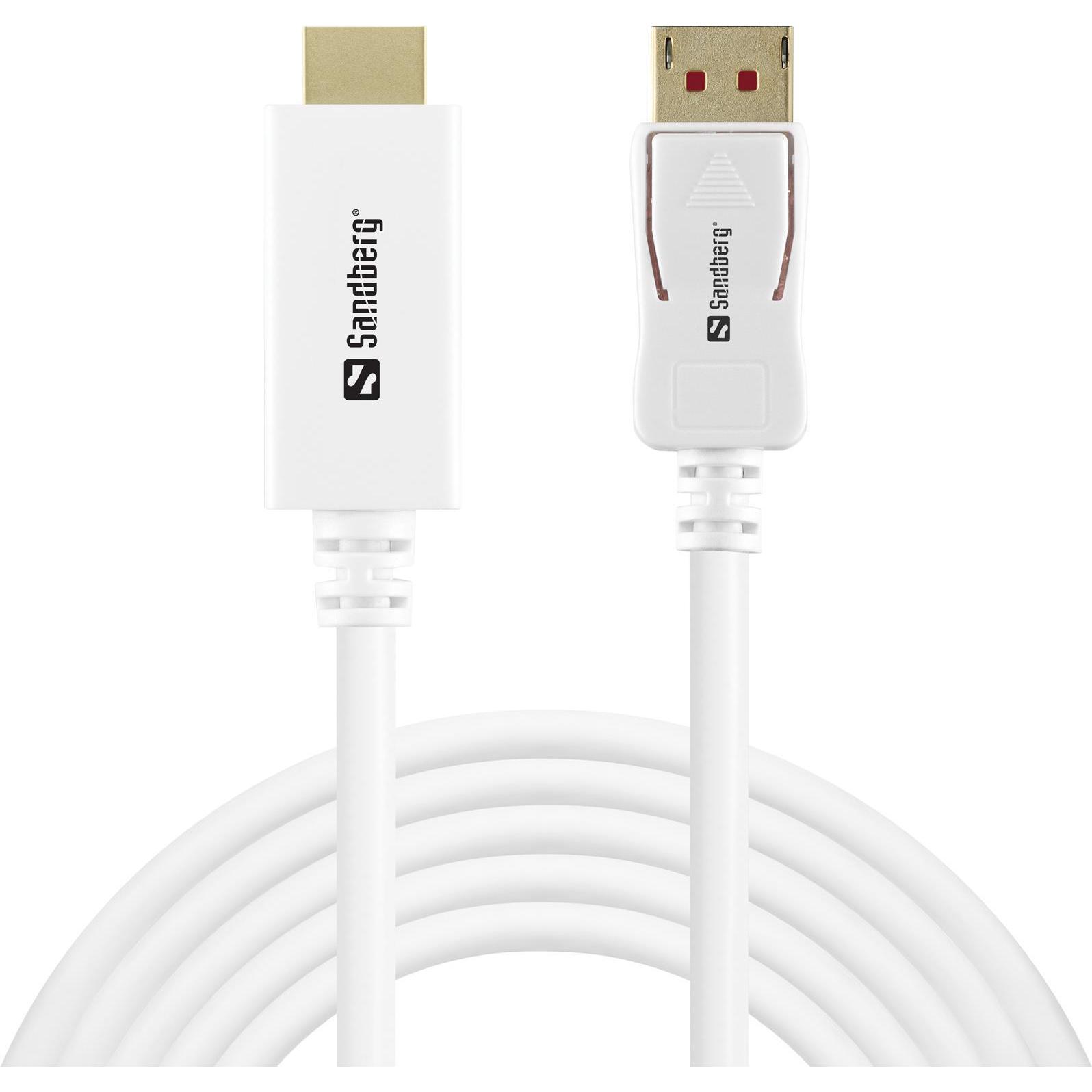 Sandberg DisplayPort — HDMI (Typ A) (2 m, HDMI), Video Kabel