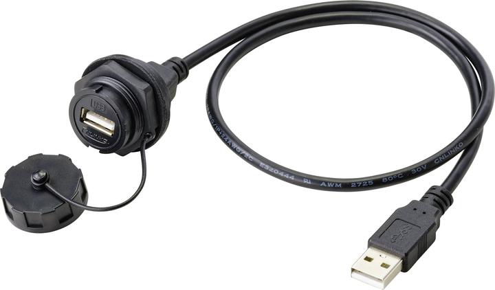 Actual product image Tru Components USB built-in socket 2 type A