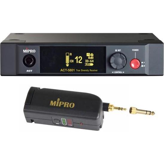 Thumbnail - Mipro ACT-5801 1-Kanal-Empfänger mit MT-58 Stecksender, Mikrofon Zubehör
