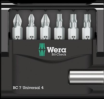Produktbild Wera Bit-Check 7 Universal 4 (Kreuz Phillips PH)