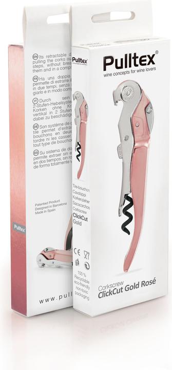 Produktbild Pulltex Clikcut Rose Gold 24 Karat Plated (Kellnermesser)