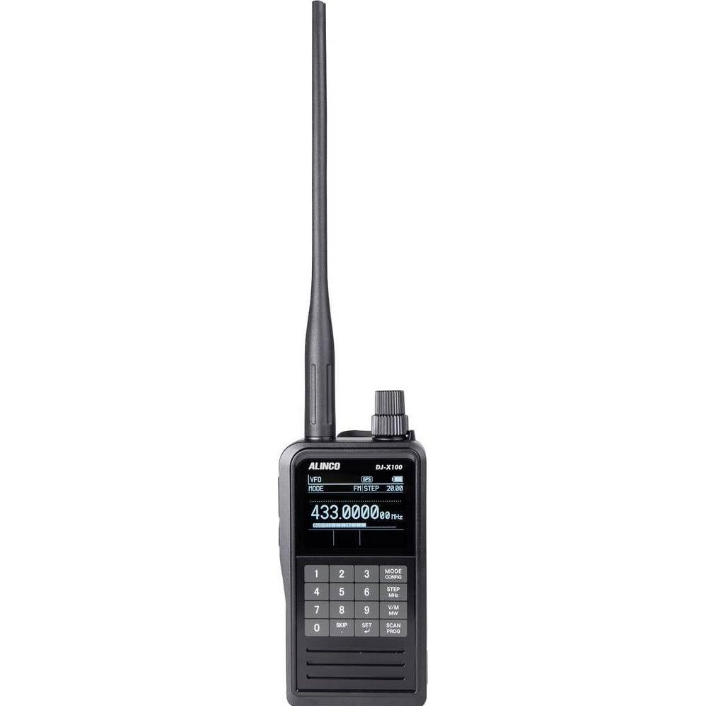 Alinco DJ-X100E – Digitaler Multi-Mode Breitband-Empfänger mit USB-C und GPS, Walkie-talkie