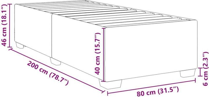 Image du produit vidaXL Bettgestell (80 x 200 cm)
