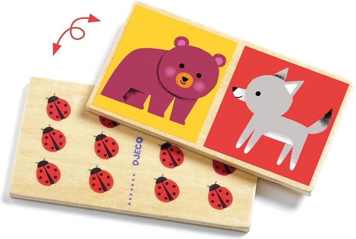 Image du produit Djeco Domino Wood (Français, Suisse-allemand, Anglais)