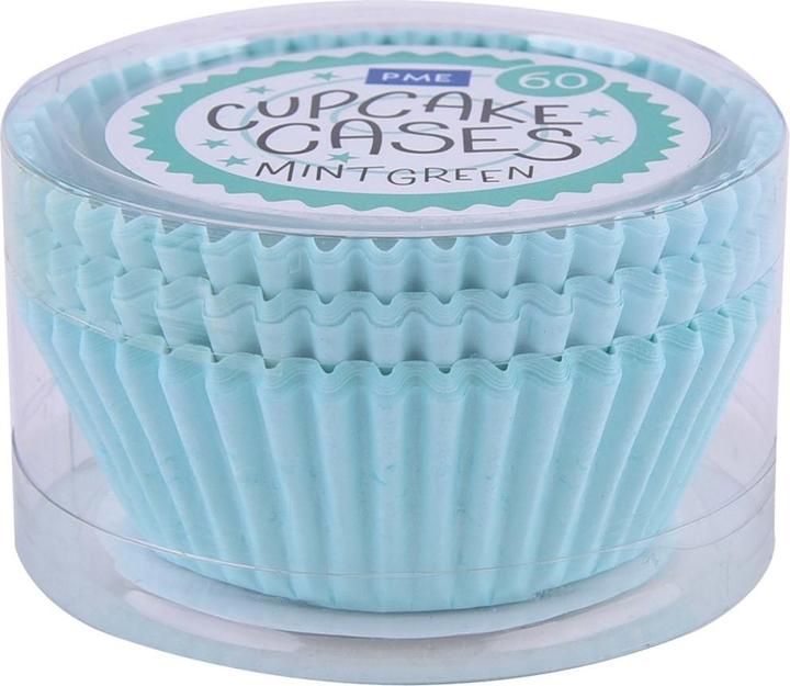 Image du produit PME Moule à cupcakes vert menthe, 60 pièces (5 cm)