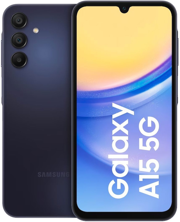 Produktbild Samsung Galaxy A15 5G (128 GB, Black, Blue, 6.50", Dual SIM, 50 Mpx, 5G)