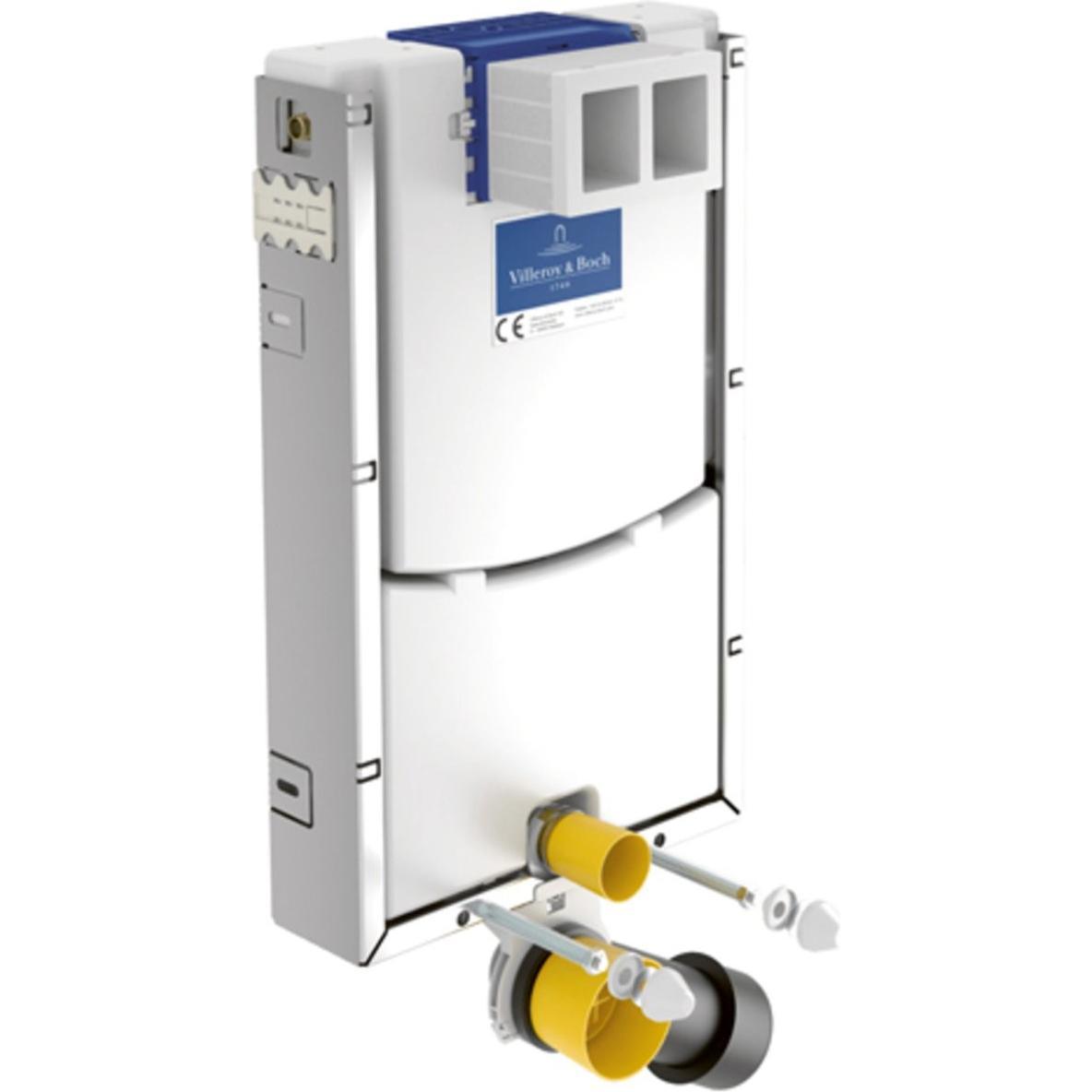 Villeroy & Boch, Sciacquone WC, ViConnect, elemento di montaggio per WC in ambienti umidi, profondità di montag