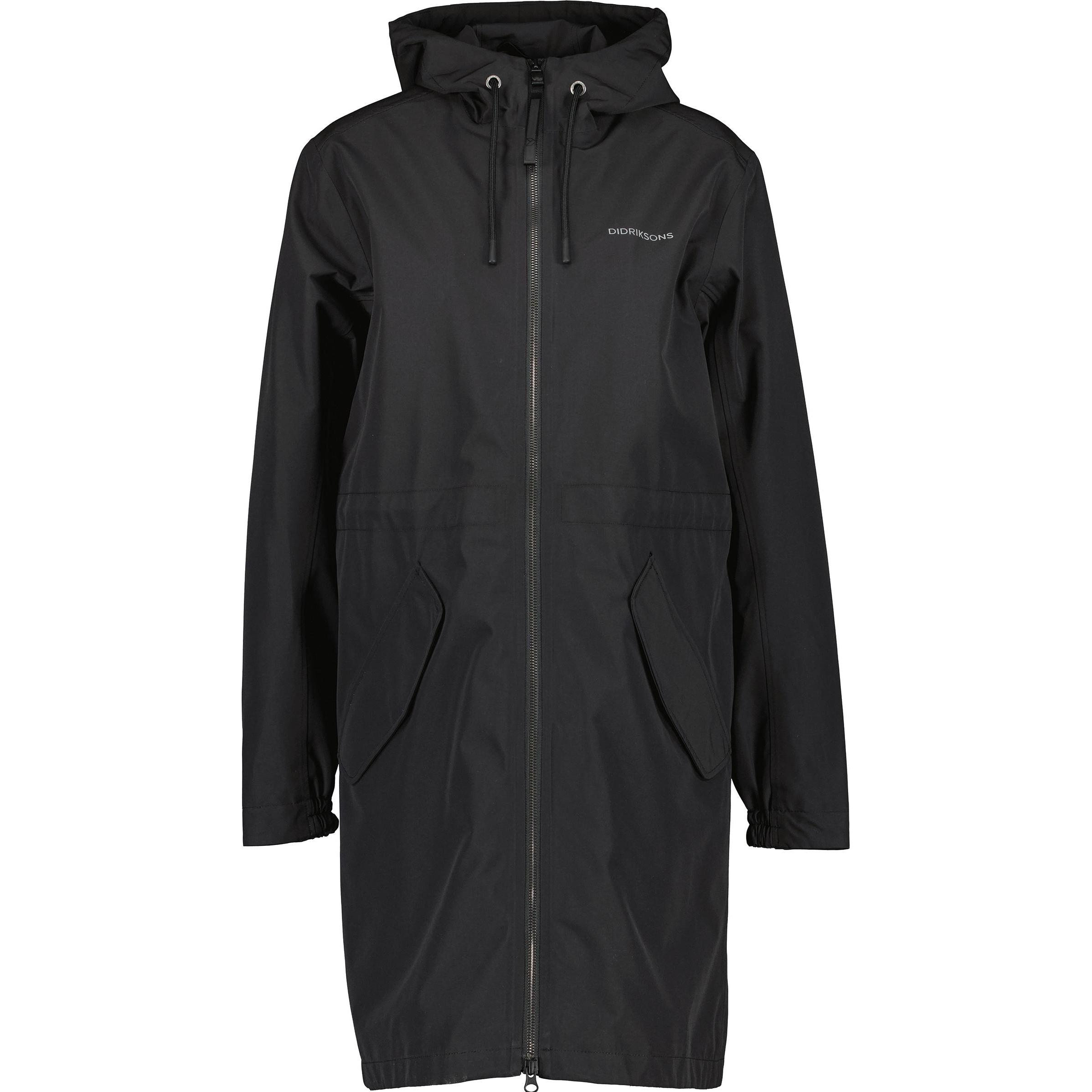 Didriksons, Damen, Jacke, Women's Marta Parka 3 (34), Schwarz, 34