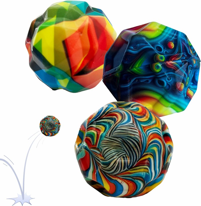 Schildkröt High Bounce Balls, 3er Set Durchmesser: 63 mm, aus High Density Foam, verschiedene