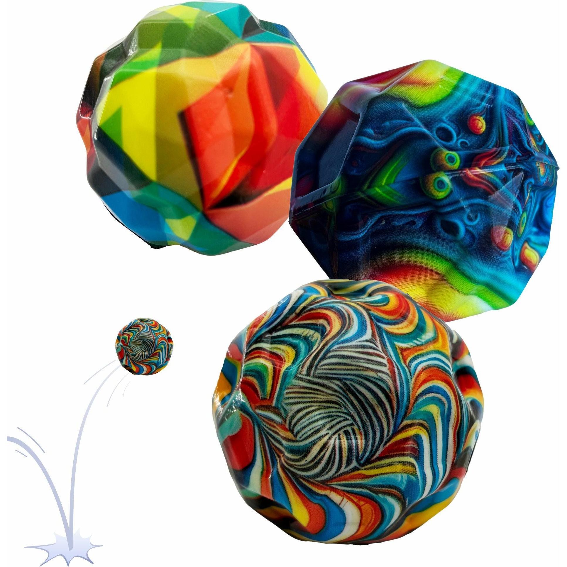 Schildkröt High Bounce Balls, 3er Set Durchmesser: 63 mm, aus High Density Foam, verschiedene