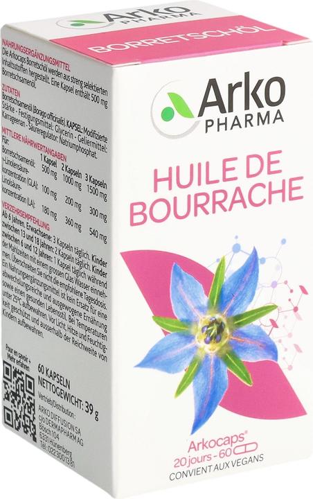Actual product image Arkopharma Borage oil (60 pcs., Capsules, 62 g)
