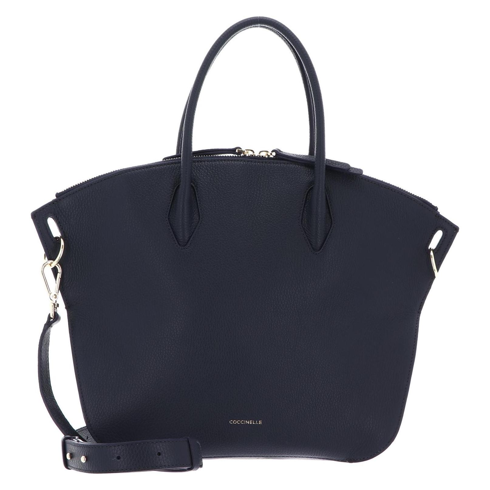 Coccinelle, Damen, Handtasche, Flare Hand Bag Grained Leather, Blau