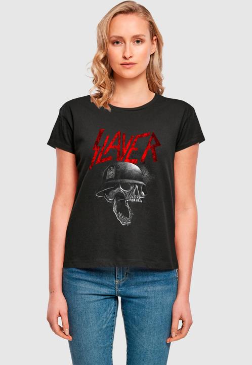 Produktbild Merchcode Ladies Slayer - Grayscale Helmet Box Tee - 169667 (XS)