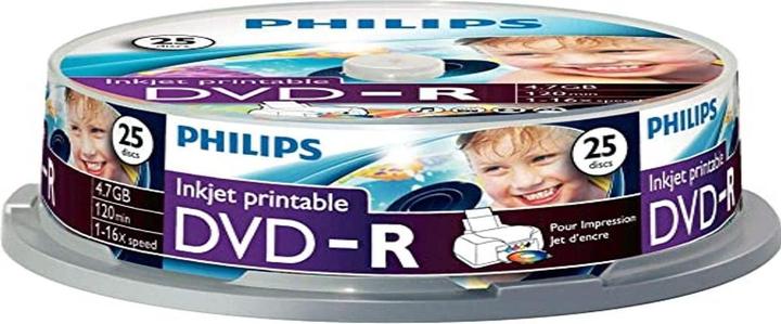 Immagine prodotto Philips 1x25 DVD-R 4.7GB 16x IW SP (25x)