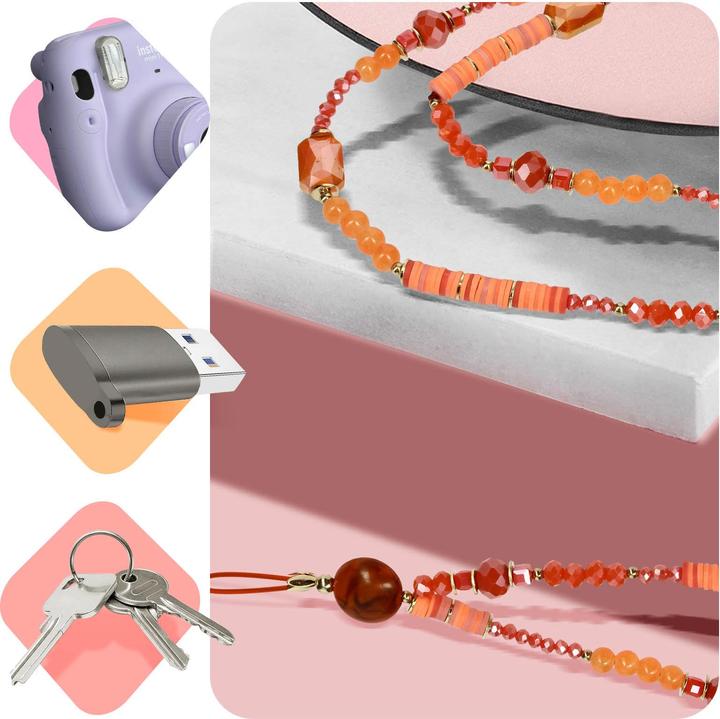 Image du produit Avizar Chaîne pour téléphone portable Heishi Perles