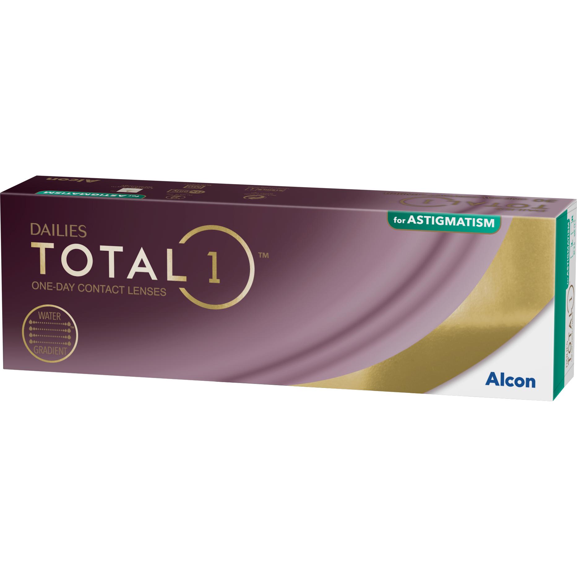 Dailies Total1, Kontaktlinsen, for Astigmatism (30 Stück, Tageslinse, Torisch)