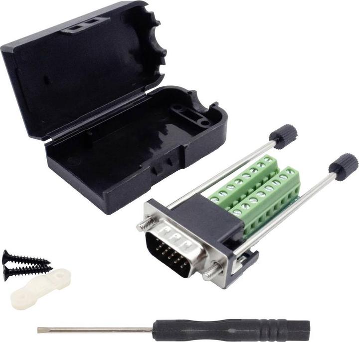 Immagine prodotto Quadrios 2010C256 Connettore VGA maschio, diritto Numero di poli (num): 15 Nero