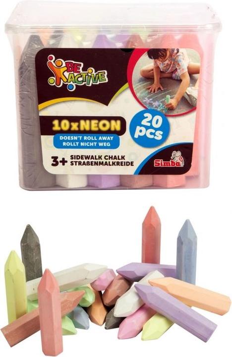 Actual product image Simba 20 street colouring crayons neon (20x)