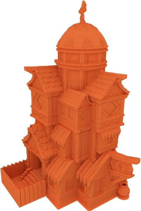 Produktbild Feldherr 3D Würfelturm Cat Folk orange – Tabletop- und Rollenspiel-Zubehör (Kunststoff)