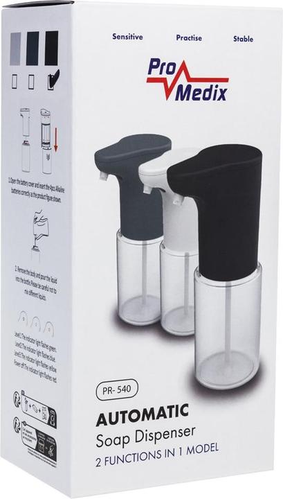 Produktbild Promedix Berührungsloser Seifenspender PR-540B schwarz