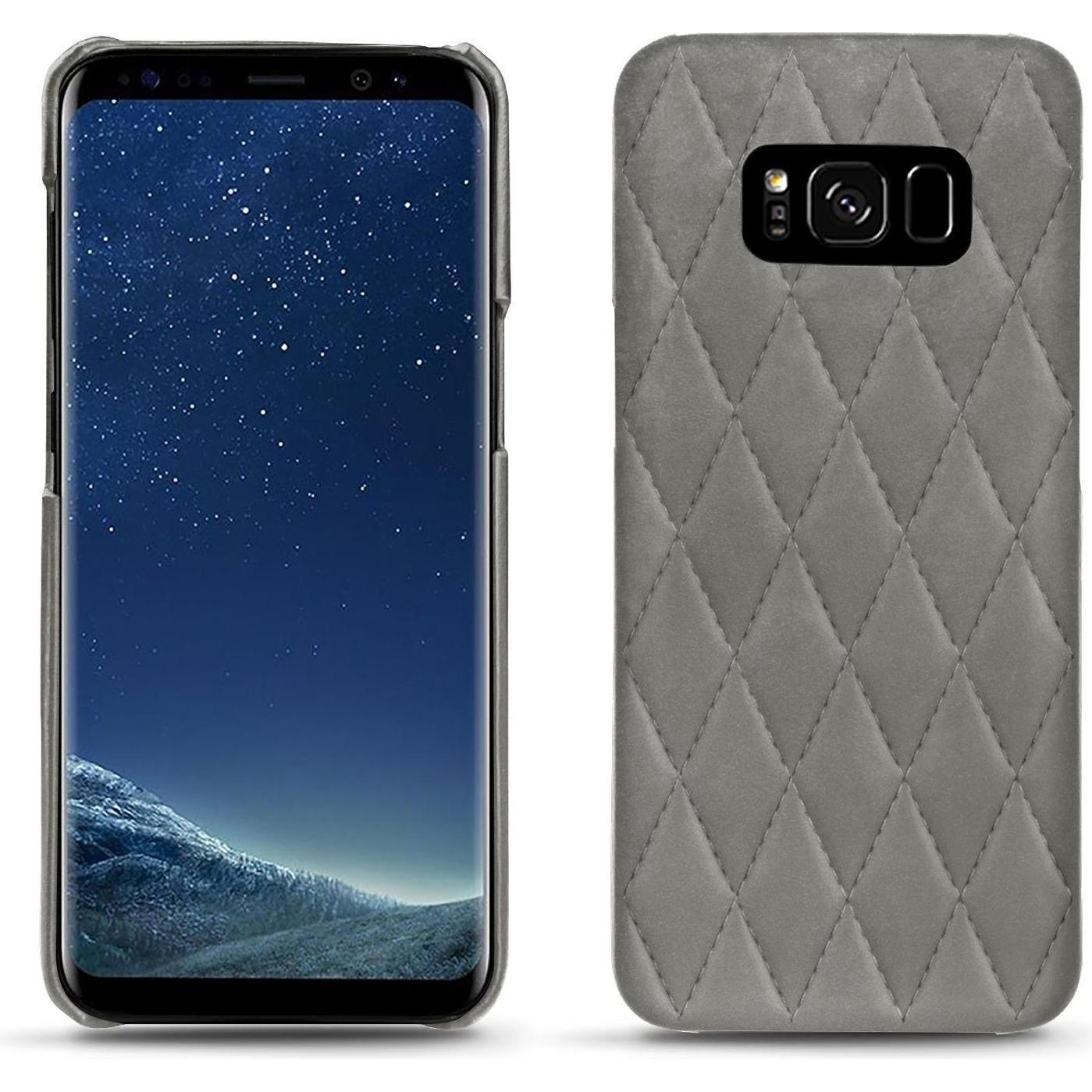 Noreve Lederschutzhülle (Samsung Galaxy S8+), Smartphone Hülle, Grau