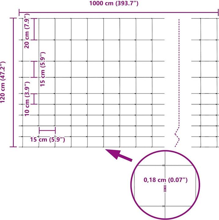 Produktbild vidaXL Aussenbarriere