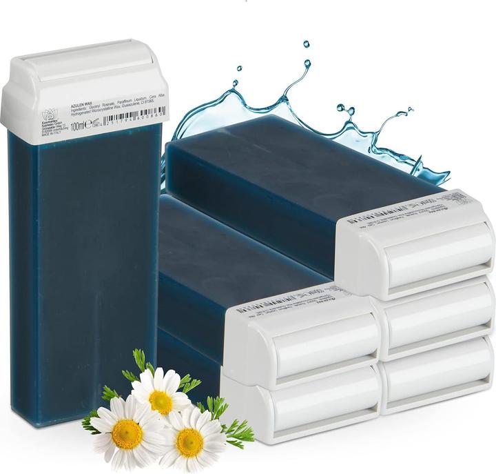 Immagine prodotto Kosmetex 6x cartucce di cera azulene (1000 ml, 10 x)