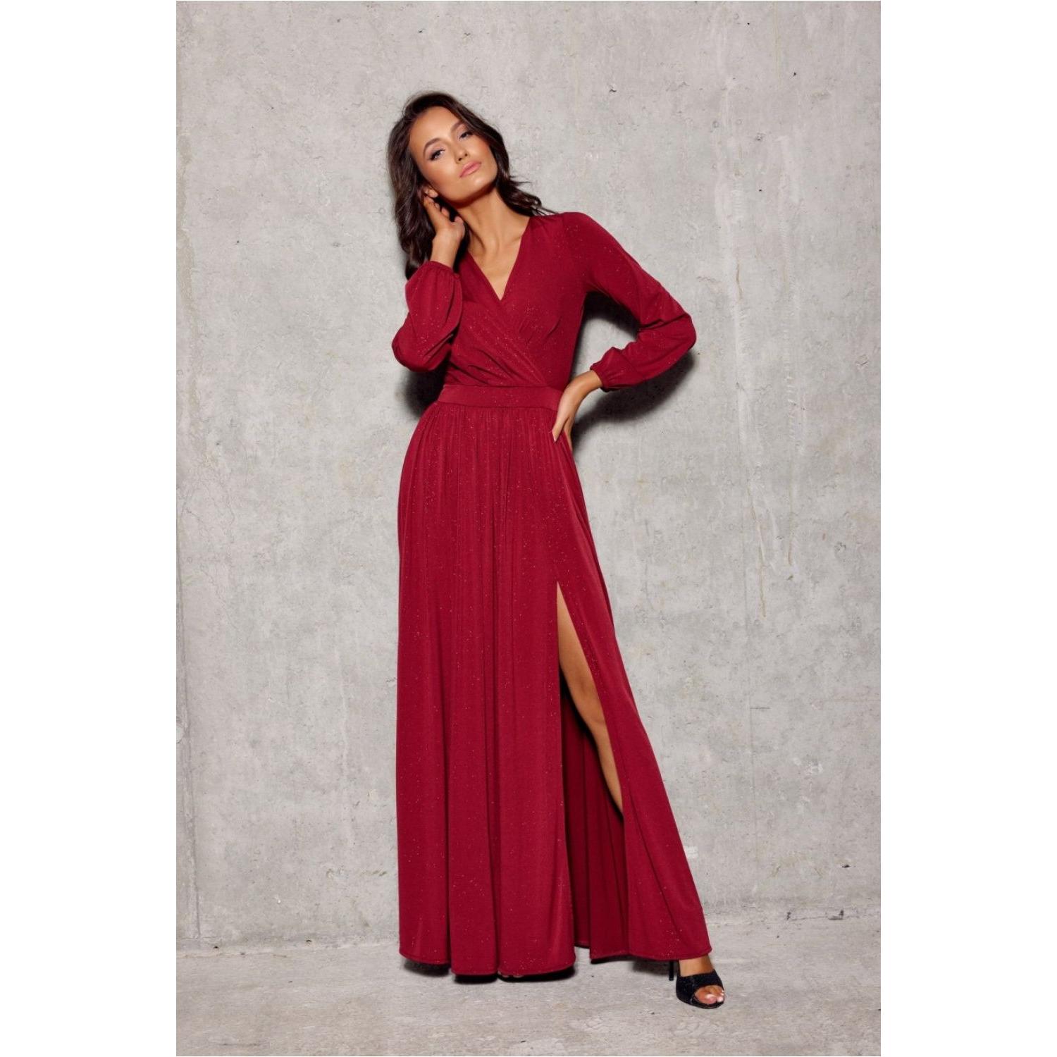 Roco Fashion, Damen, Kleider, Langes Kleid model, Rot, (38)