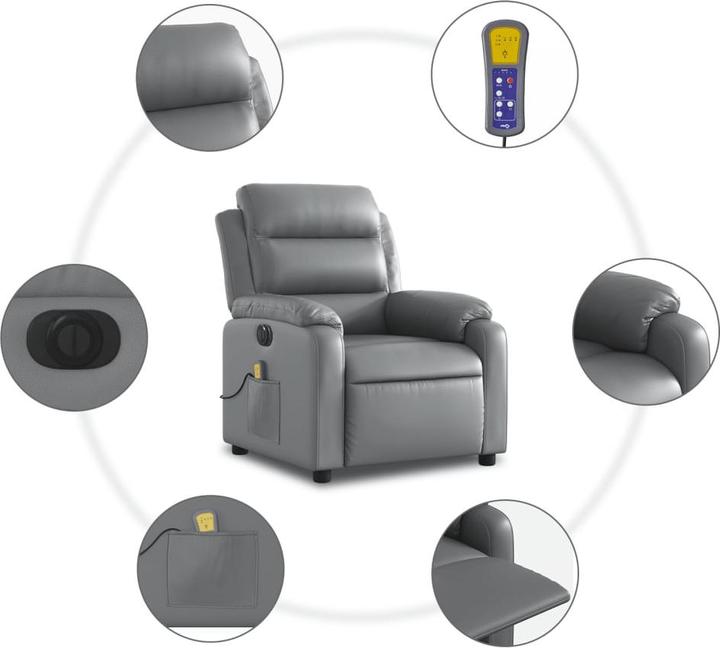 Immagine prodotto vidaXL Sedia da massaggio elettrica in similpelle