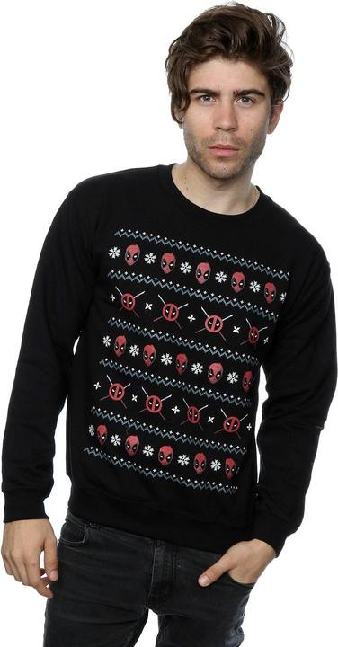 Actual product image Mens Deadpool Christmas Sweatshirt (L)