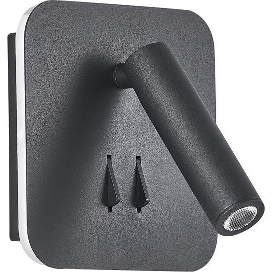 Domoletti, Applique + plafonnier, WALL LAMP AREA 19002-BK 3W+6W LED (430 lm)