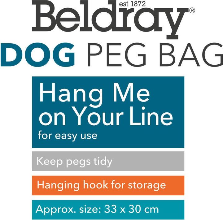 Actual product image Beldray LA032005DFEU7 Peg Bag - Dog Print