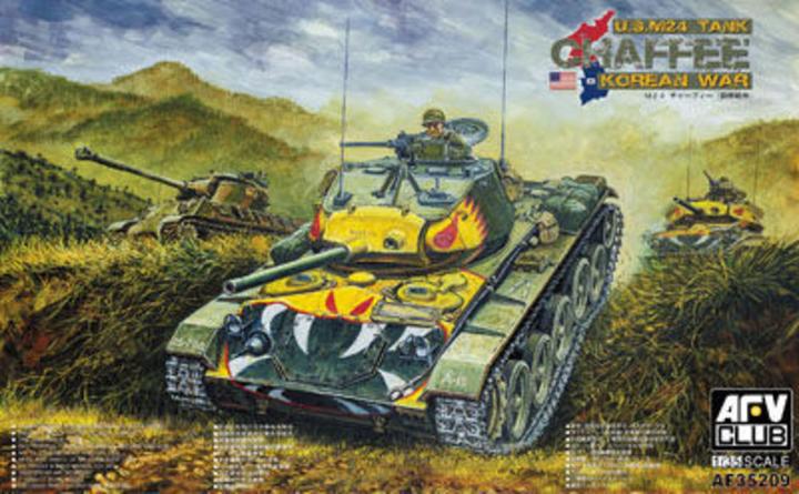 Actual product image AFV Club M24 Chafee tank Korea war vision