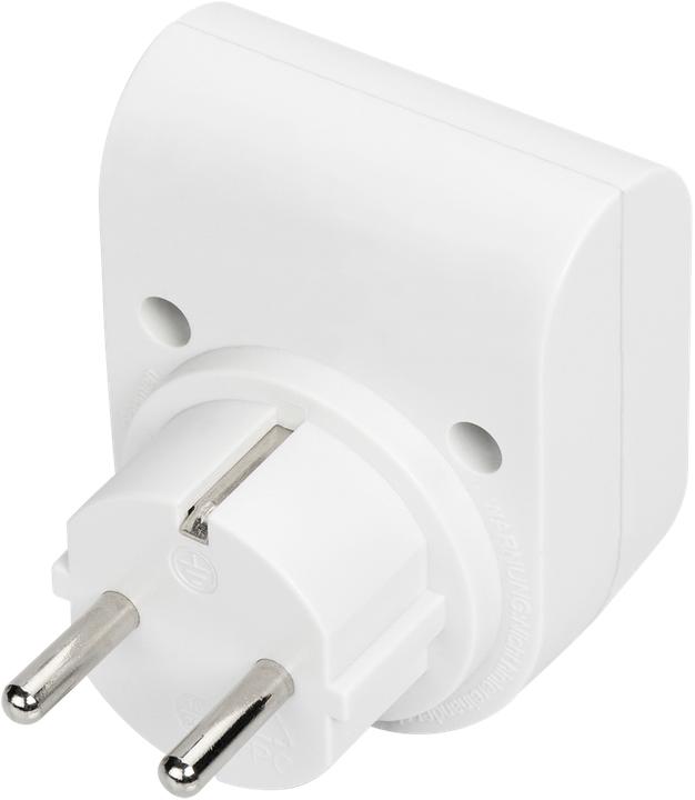 Actual product image Digitus Overvoltage protection adapter. LED 1xCEE 7/7 TV-GS CE-LVD