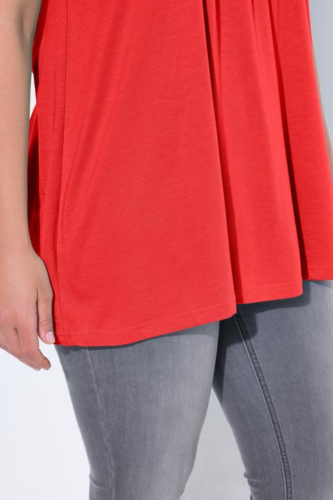Actual product image Ulla Popken Essential Front Pleat Tee (60)
