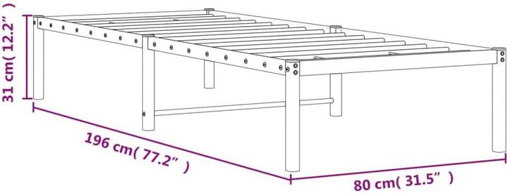 Actual product image vidaXL Jard (75 x 190 cm)