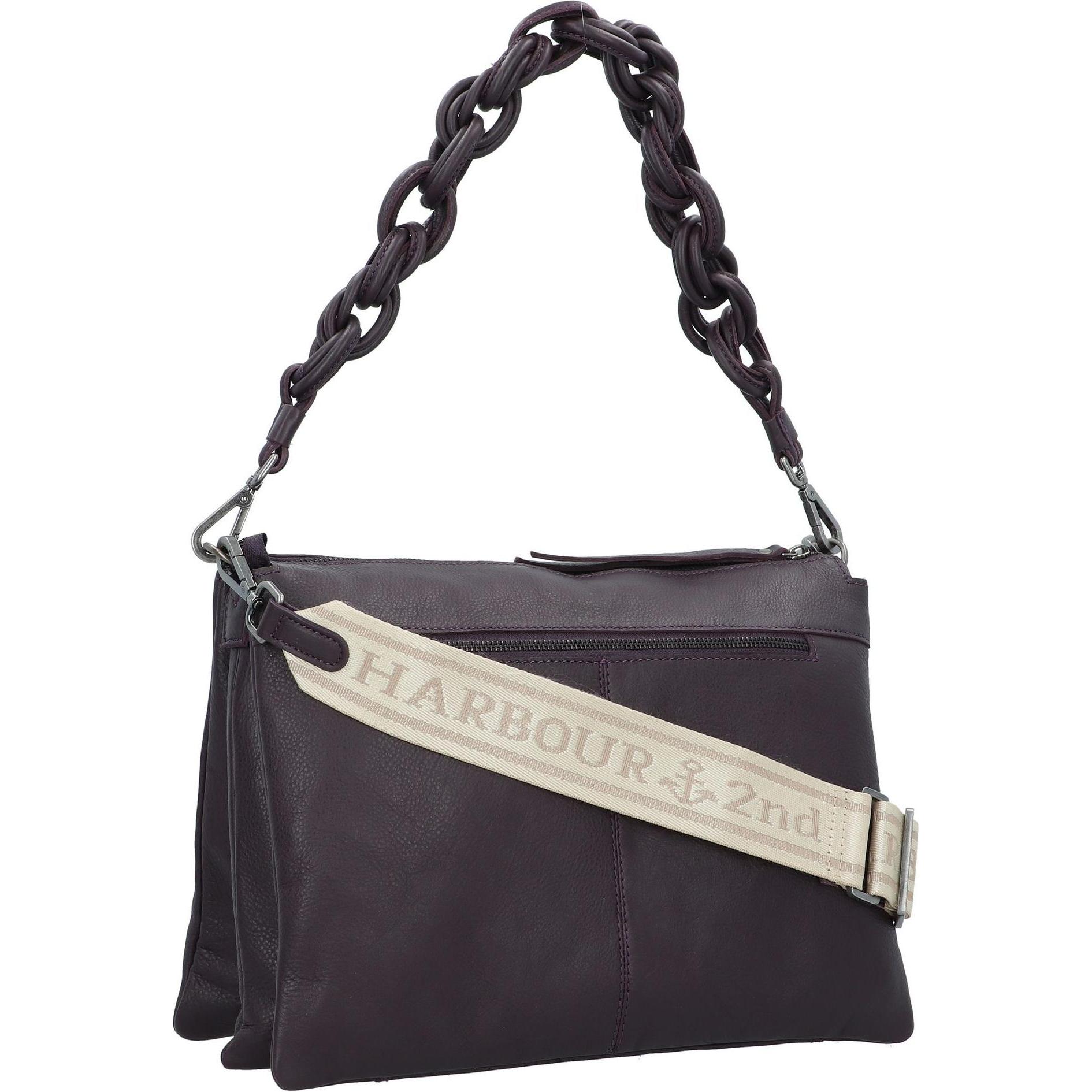Thumbnail - Harbour 2nd, Handtasche, Just Pure Schultertasche Leder 35 cm, Violett
