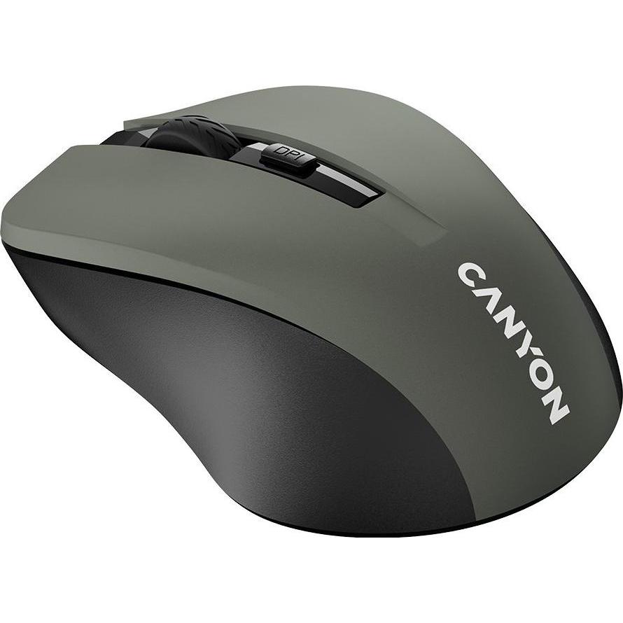 Thumbnail - Canyon CNE-CMSW1G mouse Ambidextrous RF Wireless Optical 1200 DPI (Kabellos), Maus, Grau