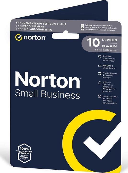 Actual product image Norton Symantec Small Business 2.0 ESD, 10 dev, 1yr, 250GB (10 User, 12 months)