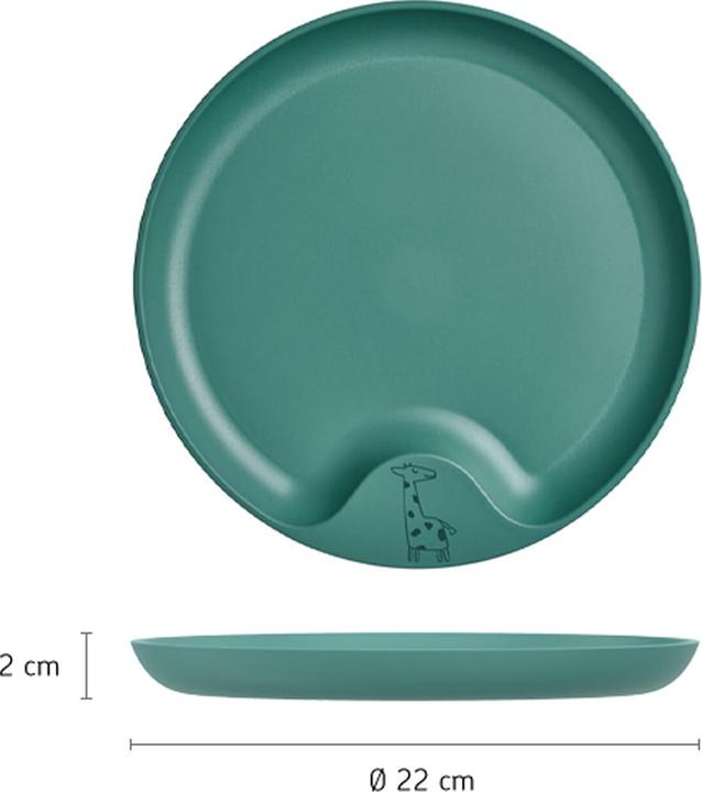 Actual product image Mepal Mio Kids Plate - Deep Pink