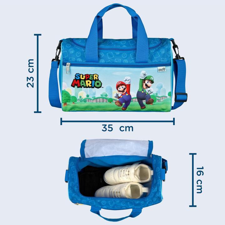 Immagine prodotto Scooli Borsa da ginnastica di Super Mario (8 l)