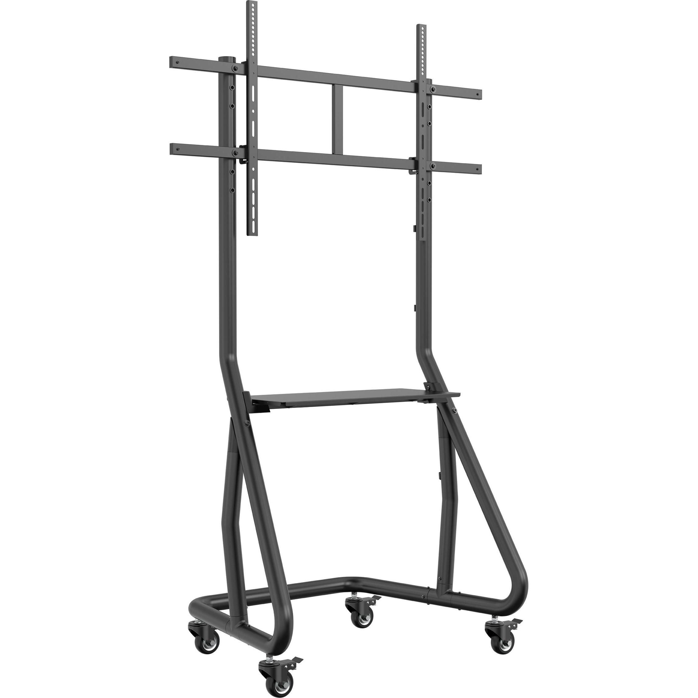 equip TV-Wagen 60"-105"/100kg 1TFT mit Höhenverstellung grau (105", 100 kg), TV Ständer, Schwarz