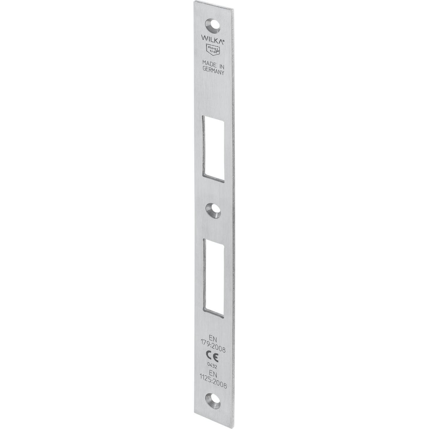 Wilka, Türgriff + Fenstergriff, Schliessblech P662, flach/eckig 270 x 24 x 3 mm, Edelstahl (Türgriff)