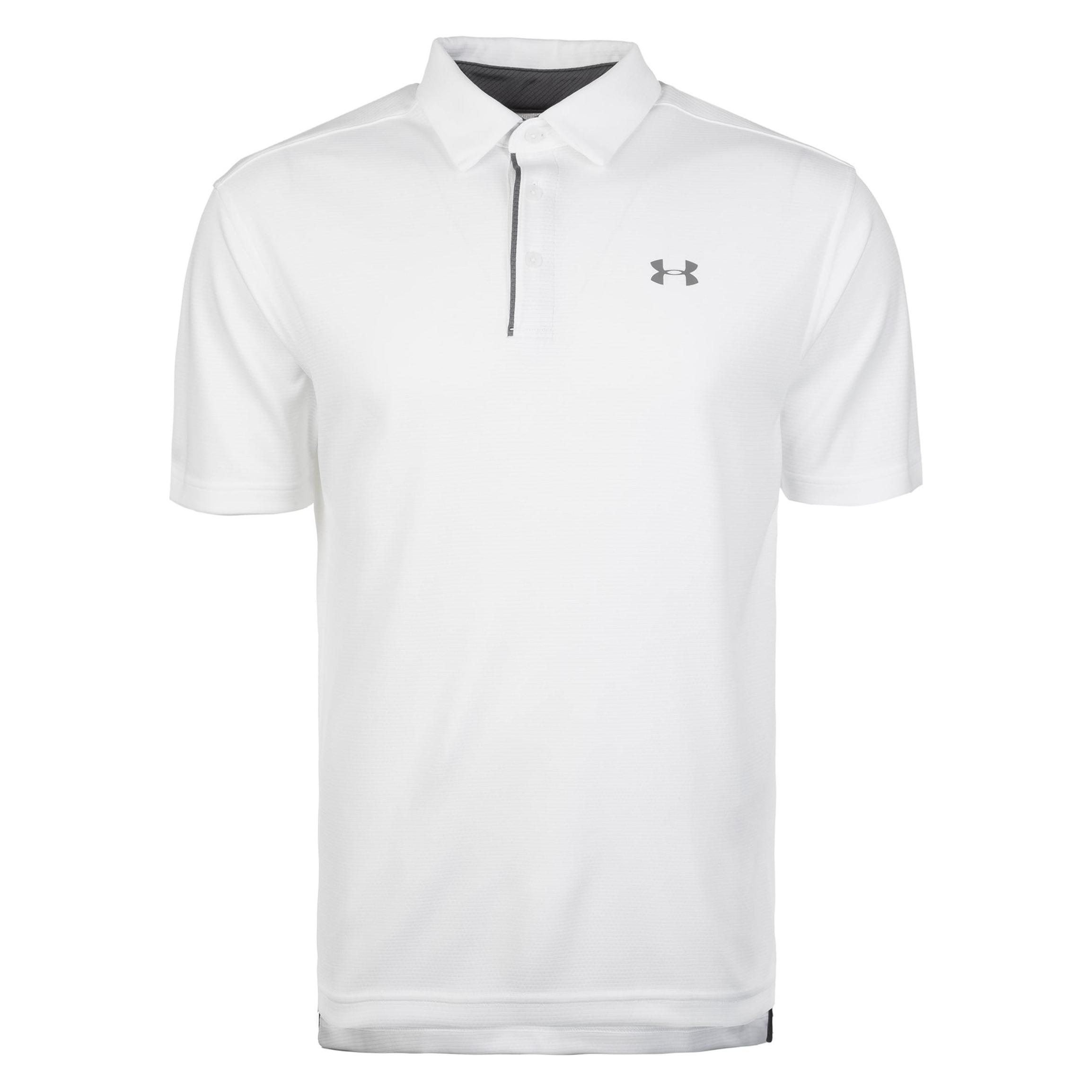 Under Armour, Herren, Sportshirt, HeatGear Tech Golfpolo Herren (S), Weiss, S