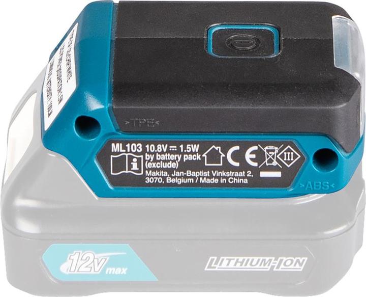 Productafbeelding Makita 10,8 V batterijlamp ML103 (100 lm)