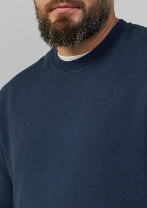 Produktbild s.Oliver Sweatshirt Sweatshirt mit Label-Stickerei (5XL)