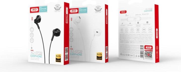 Produktbild xO Kabelgebundene Ohrhörer EP39 Klinke 3,5mm weiss (Kabelgebunden)