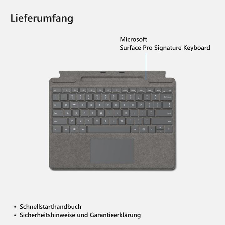 Image du produit Microsoft Surface Pro X & 8 Signature Keyboard (DE, Docking)